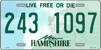 NH license plate 2431097