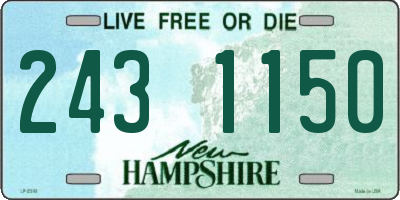 NH license plate 2431150