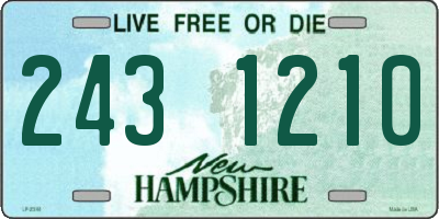 NH license plate 2431210