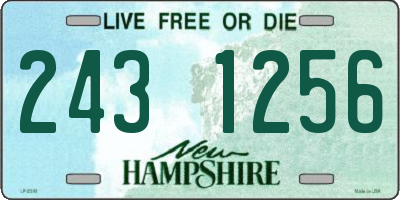 NH license plate 2431256