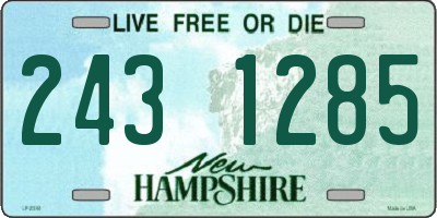 NH license plate 2431285