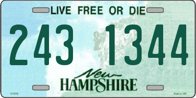 NH license plate 2431344