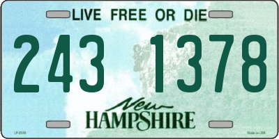 NH license plate 2431378
