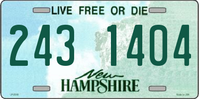 NH license plate 2431404