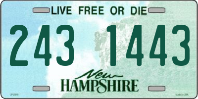 NH license plate 2431443