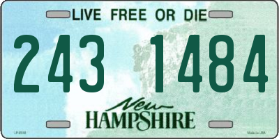 NH license plate 2431484