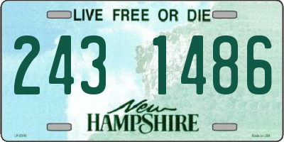 NH license plate 2431486