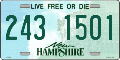 NH license plate 2431501