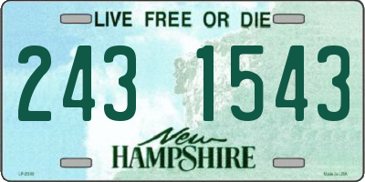 NH license plate 2431543