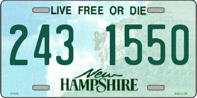 NH license plate 2431550