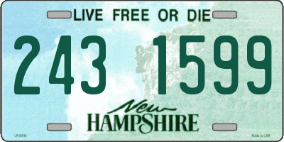 NH license plate 2431599