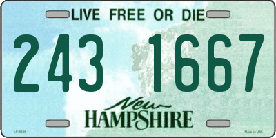 NH license plate 2431667