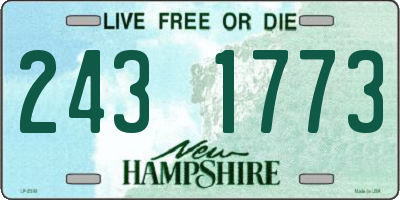 NH license plate 2431773
