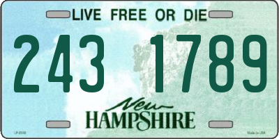 NH license plate 2431789