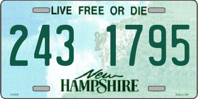 NH license plate 2431795