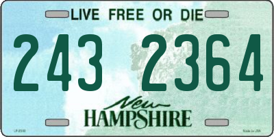 NH license plate 2432364