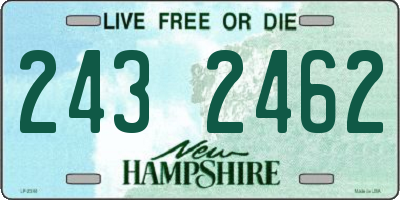 NH license plate 2432462