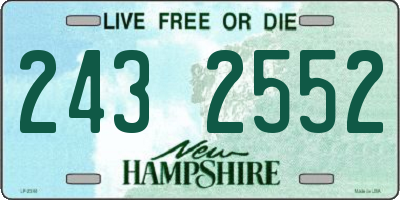 NH license plate 2432552