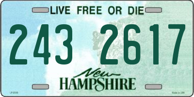 NH license plate 2432617