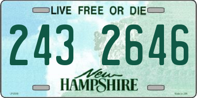 NH license plate 2432646