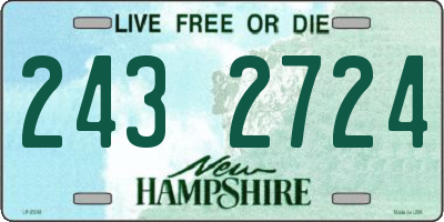 NH license plate 2432724