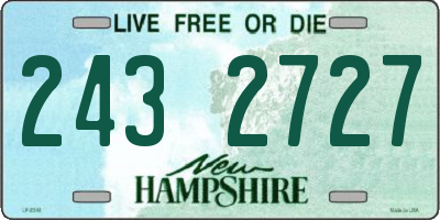 NH license plate 2432727