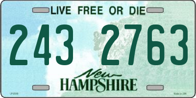 NH license plate 2432763