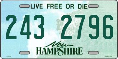 NH license plate 2432796