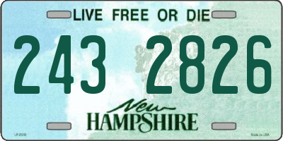NH license plate 2432826