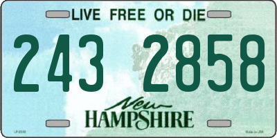 NH license plate 2432858