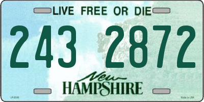 NH license plate 2432872