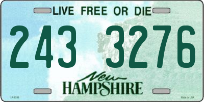 NH license plate 2433276