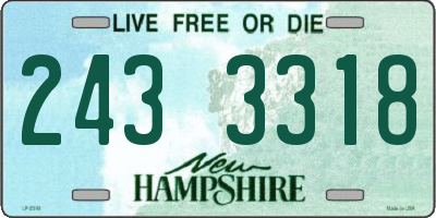NH license plate 2433318