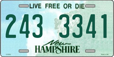 NH license plate 2433341