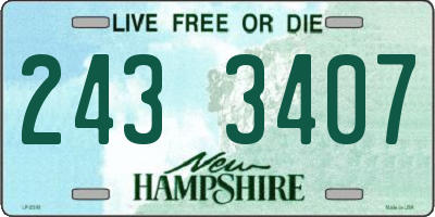 NH license plate 2433407