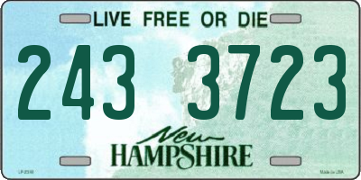 NH license plate 2433723
