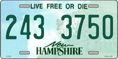 NH license plate 2433750