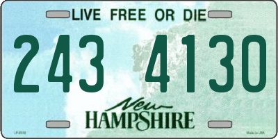 NH license plate 2434130