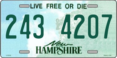 NH license plate 2434207