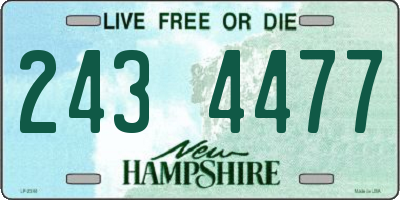 NH license plate 2434477
