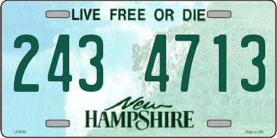 NH license plate 2434713