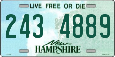 NH license plate 2434889