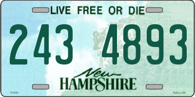 NH license plate 2434893