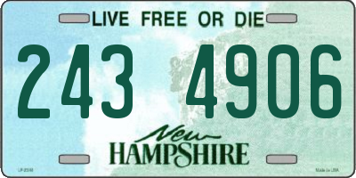 NH license plate 2434906