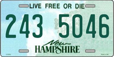 NH license plate 2435046