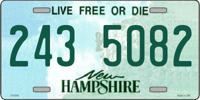NH license plate 2435082
