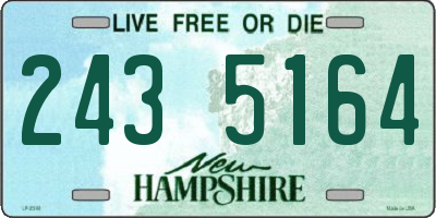 NH license plate 2435164