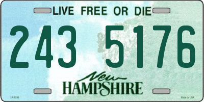 NH license plate 2435176