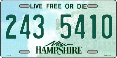 NH license plate 2435410