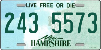 NH license plate 2435573